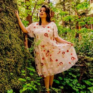 Jessa Kae Floral Detail Dress